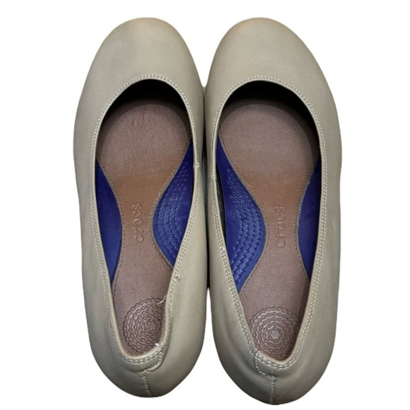 Crocs patent leather wedge heels nude - Picture 1 of 8
